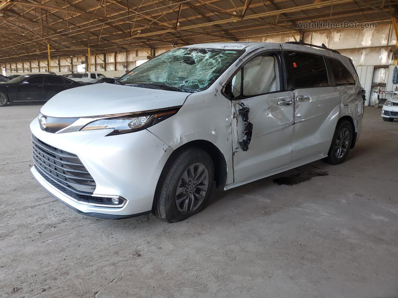 2022 Toyota Sienna Xle Белый vin: 5TDYRKEC5NS091360