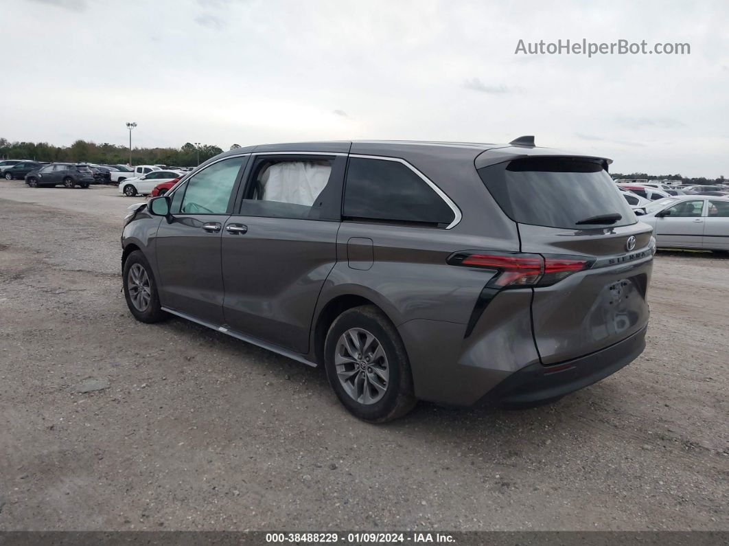 2022 Toyota Sienna Xle Gray vin: 5TDYRKEC5NS119559