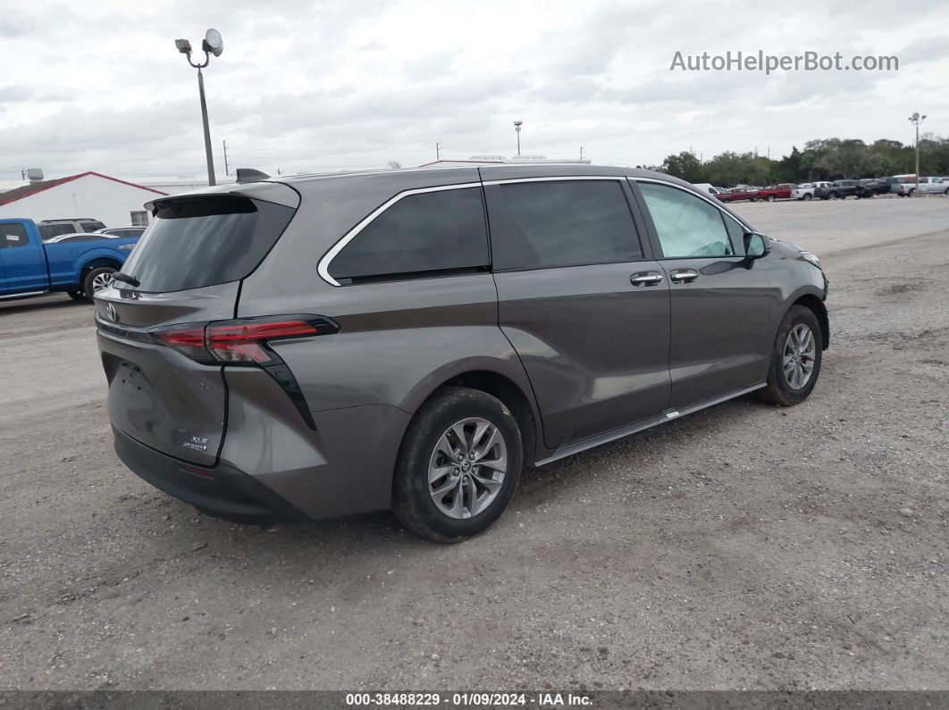 2022 Toyota Sienna Xle Gray vin: 5TDYRKEC5NS119559