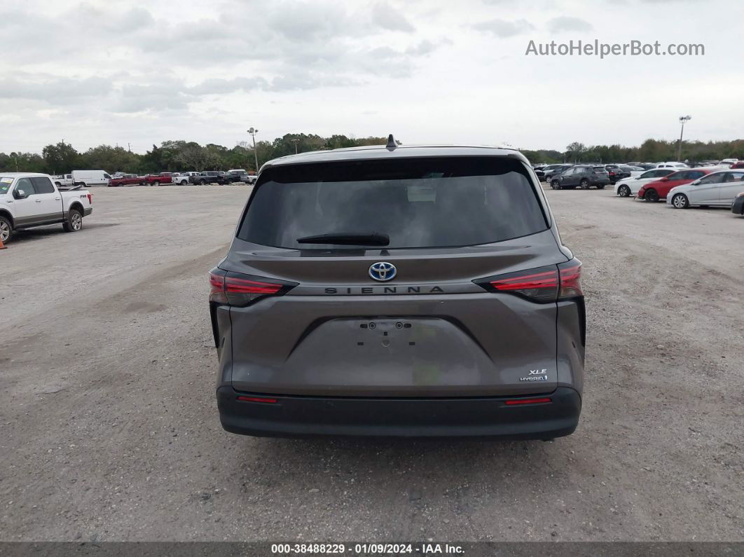 2022 Toyota Sienna Xle Gray vin: 5TDYRKEC5NS119559