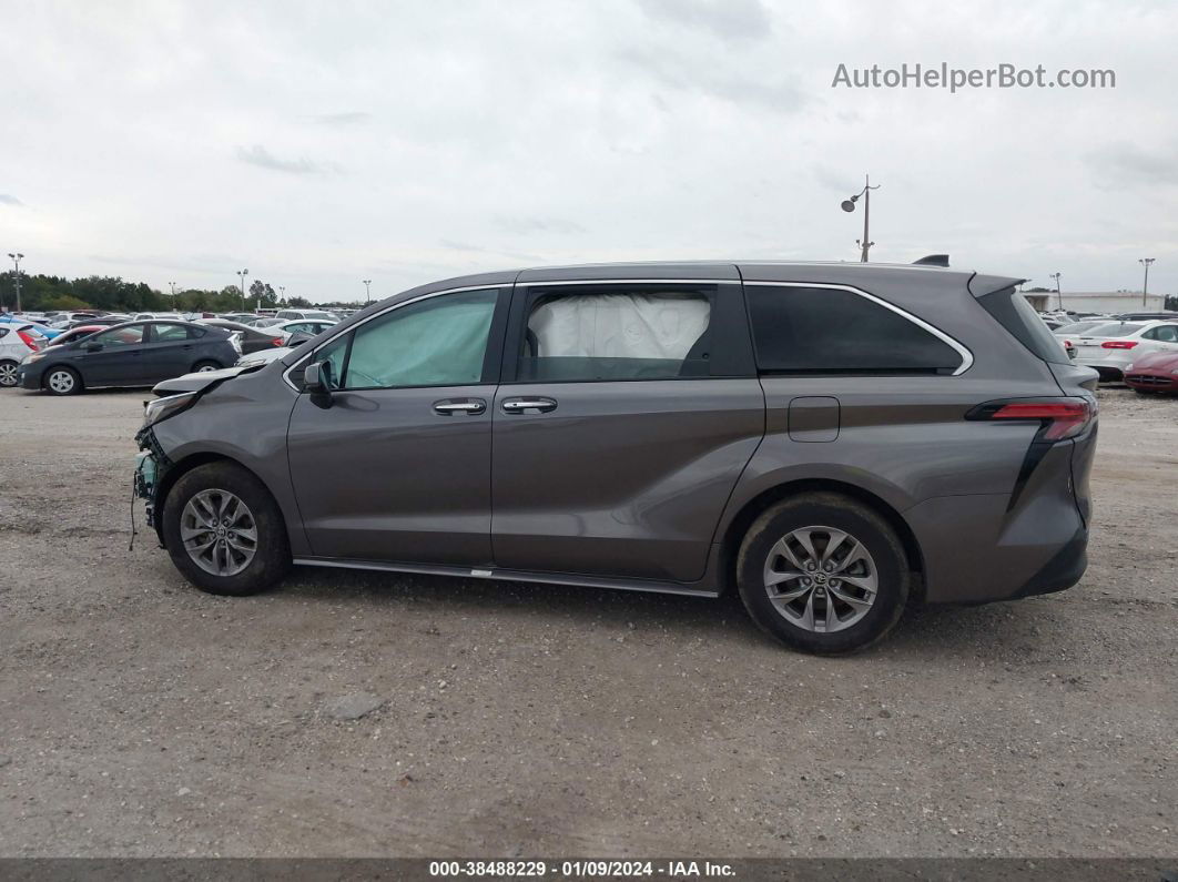 2022 Toyota Sienna Xle Gray vin: 5TDYRKEC5NS119559