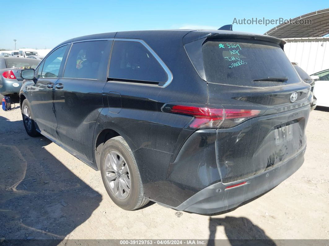 2022 Toyota Sienna Xle Black vin: 5TDYRKEC5NS134093