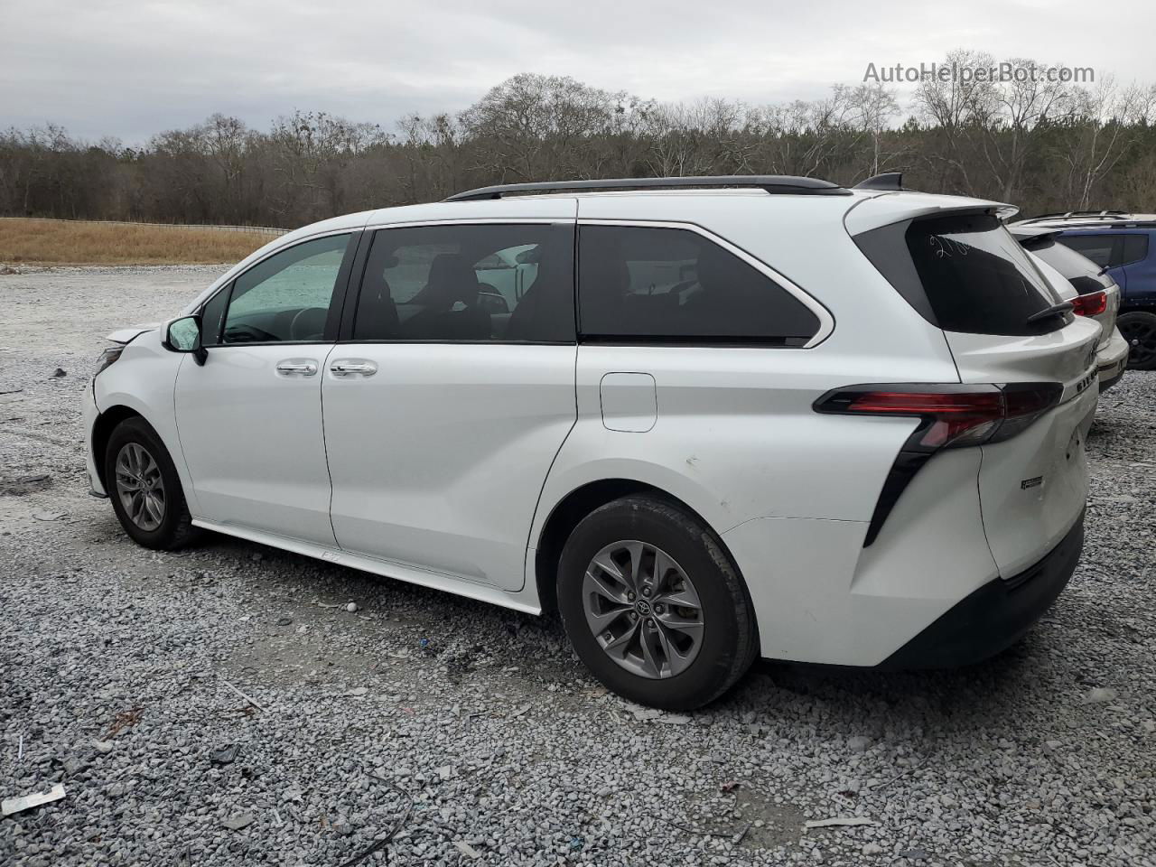 2022 Toyota Sienna Xle White vin: 5TDYRKEC6NS078293