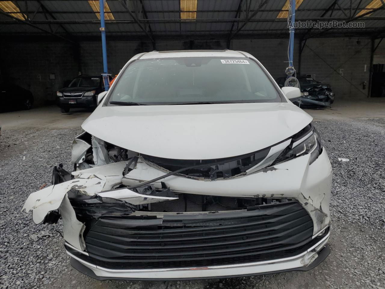 2022 Toyota Sienna Xle White vin: 5TDYRKEC6NS078293