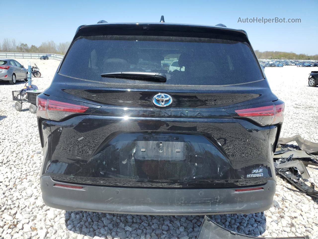 2022 Toyota Sienna Xle Black vin: 5TDYRKEC6NS099452