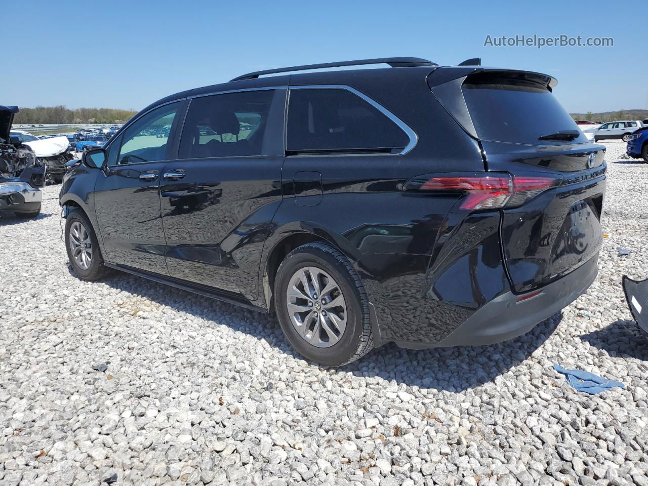 2022 Toyota Sienna Xle Black vin: 5TDYRKEC6NS099452