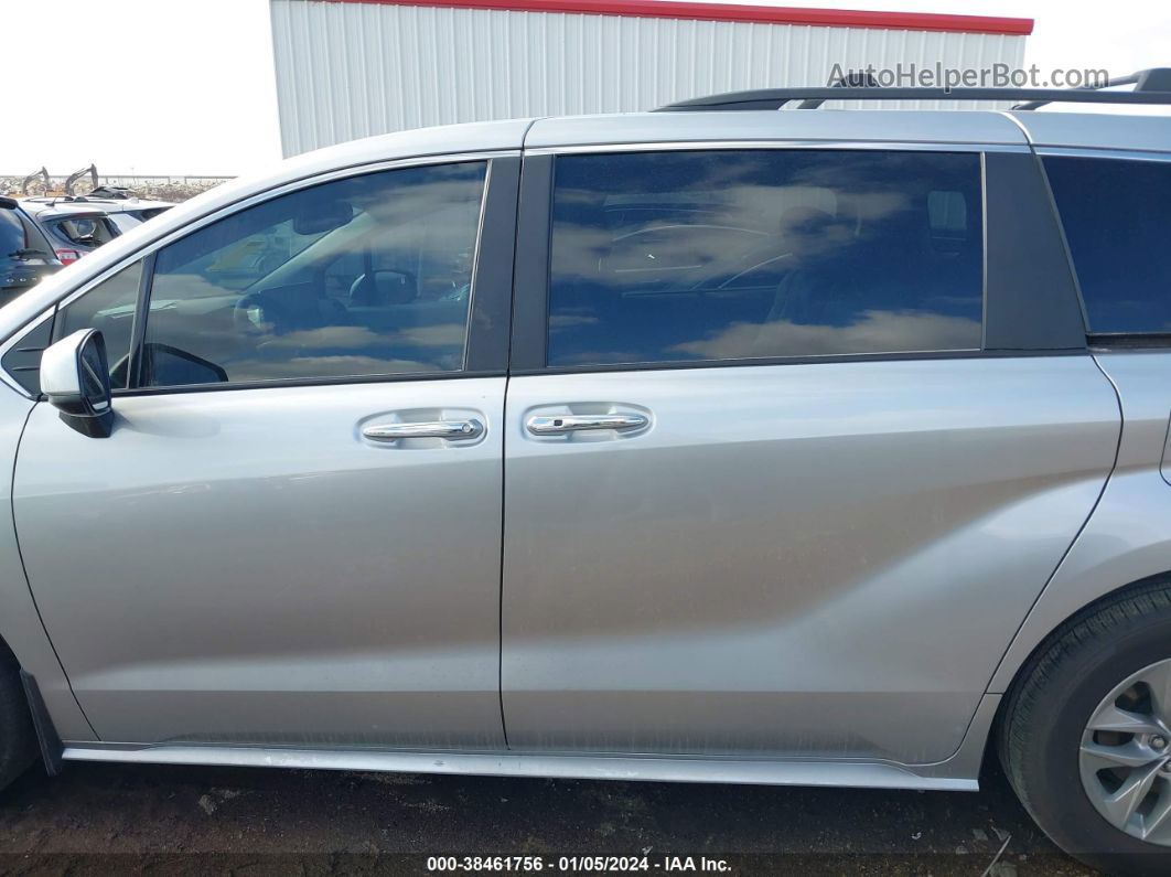 2022 Toyota Sienna Xle Silver vin: 5TDYRKEC6NS110479