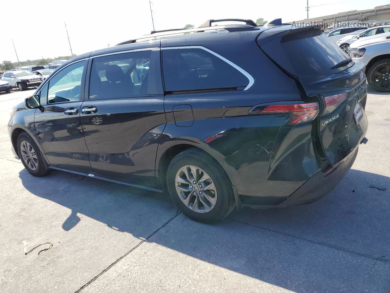 2022 Toyota Sienna Xle Черный vin: 5TDYRKEC6NS134572