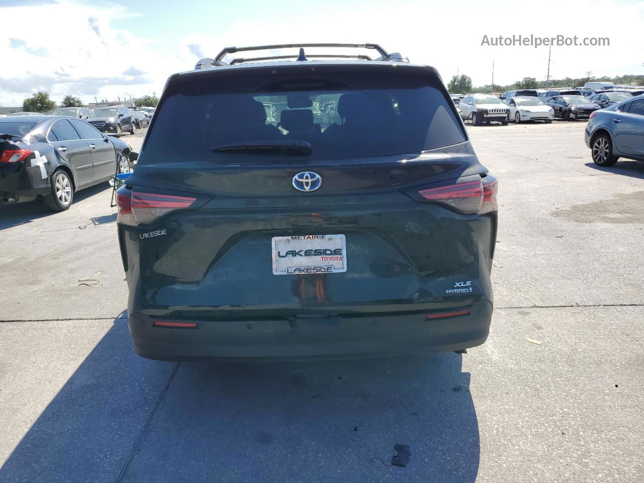 2022 Toyota Sienna Xle Black vin: 5TDYRKEC6NS134572