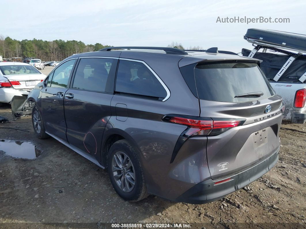 2022 Toyota Sienna Xle Gray vin: 5TDYRKEC7NS108675