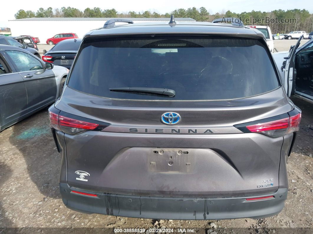 2022 Toyota Sienna Xle Gray vin: 5TDYRKEC7NS108675