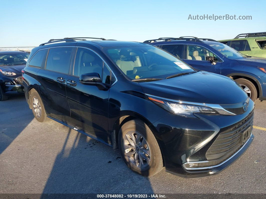 2022 Toyota Sienna Xle Black vin: 5TDYRKEC7NS109115