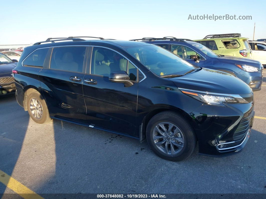 2022 Toyota Sienna Xle Black vin: 5TDYRKEC7NS109115