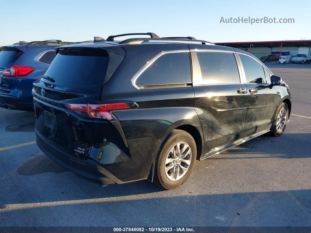 2022 Toyota Sienna Xle Black vin: 5TDYRKEC7NS109115