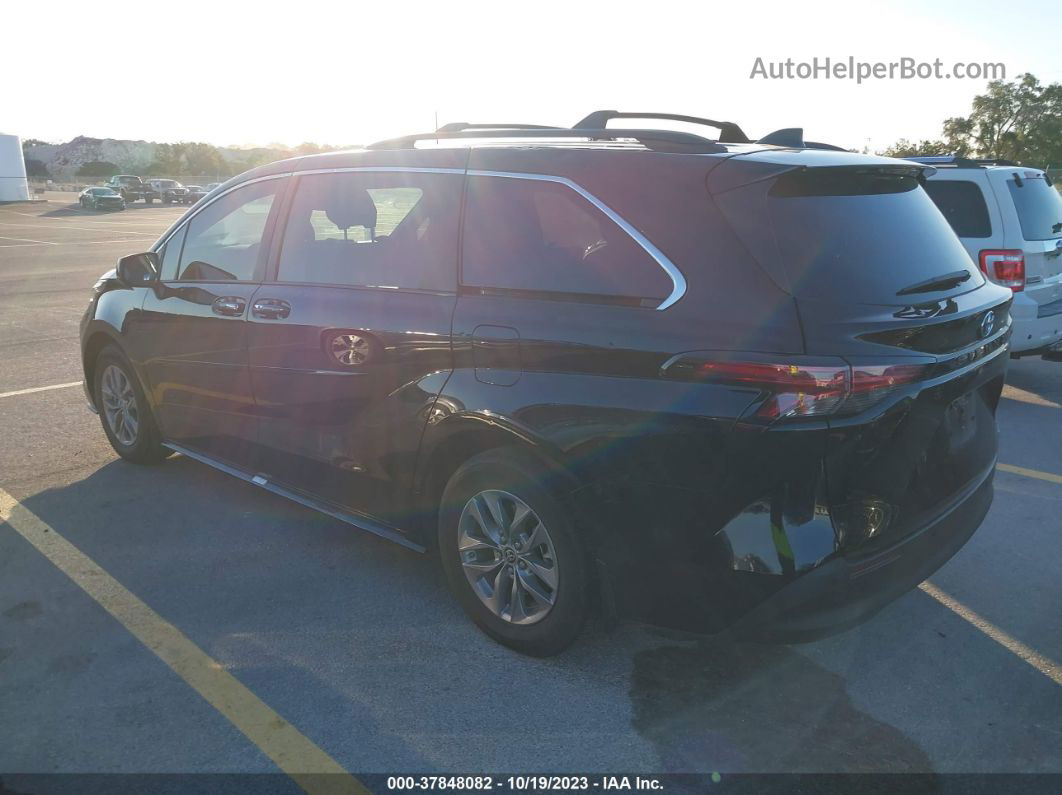 2022 Toyota Sienna Xle Black vin: 5TDYRKEC7NS109115