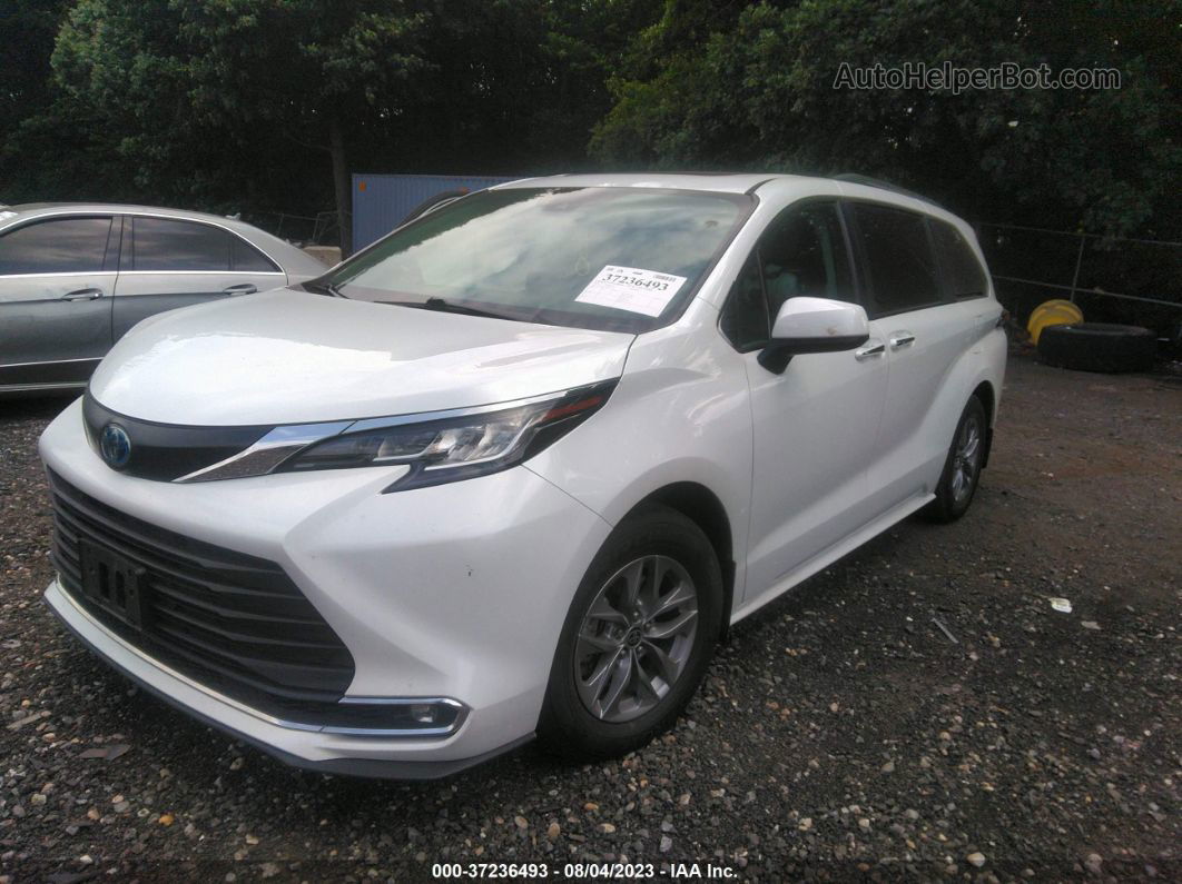 2022 Toyota Sienna Xle Белый vin: 5TDYRKEC8NS087979