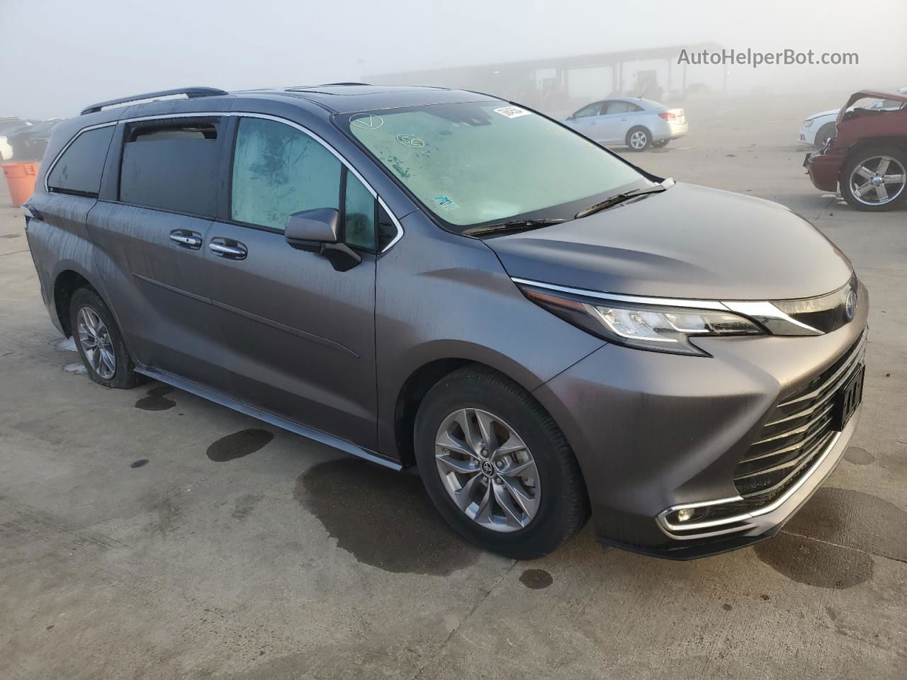 2022 Toyota Sienna Xle Gray vin: 5TDYRKEC8NS114940