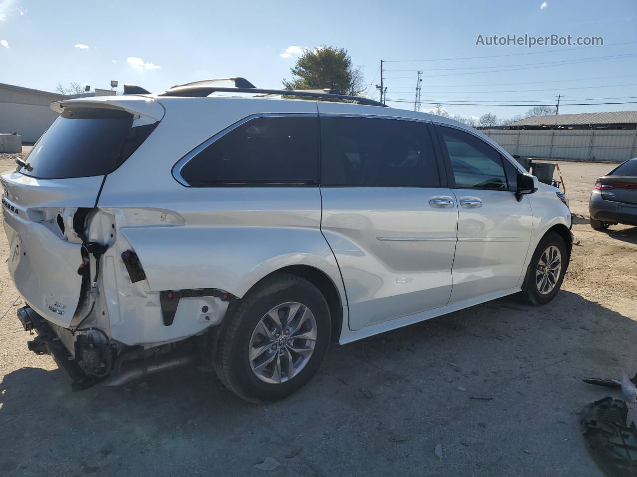 2022 Toyota Sienna Xle White vin: 5TDYRKEC9NS078952