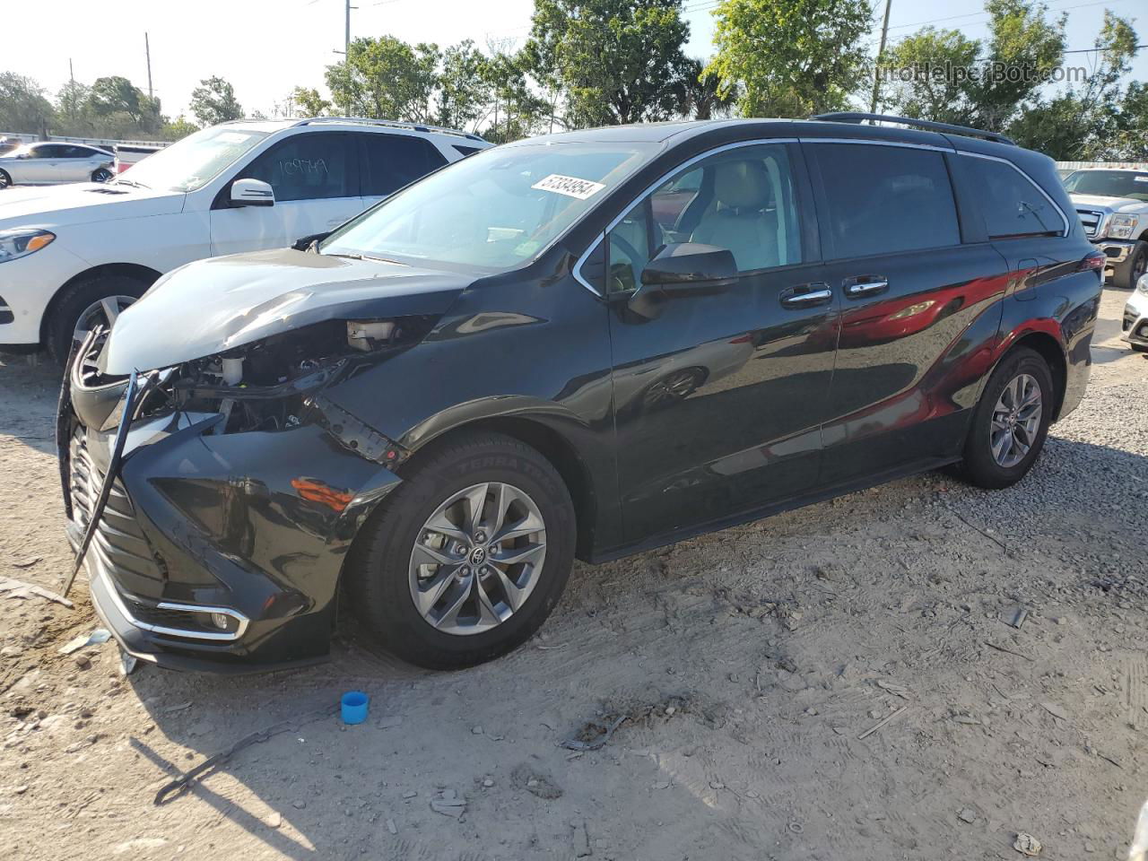 2022 Toyota Sienna Xle Black vin: 5TDYRKEC9NS083827