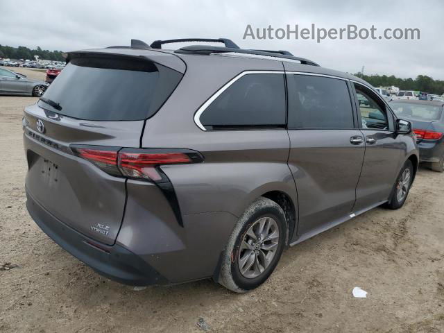 2022 Toyota Sienna Xle Gray vin: 5TDYRKEC9NS099624