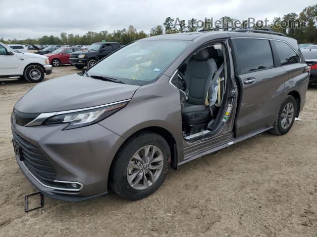 2022 Toyota Sienna Xle Gray vin: 5TDYRKEC9NS099624