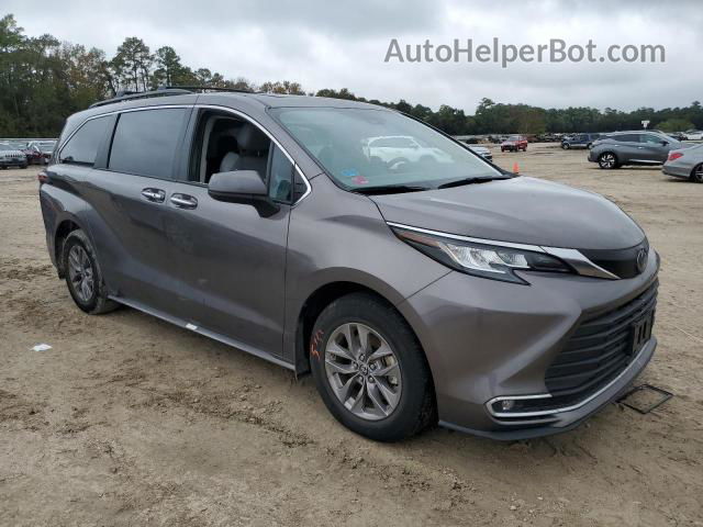 2022 Toyota Sienna Xle Gray vin: 5TDYRKEC9NS099624