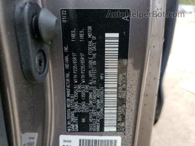 2022 Toyota Sienna Xle Gray vin: 5TDYRKEC9NS099624