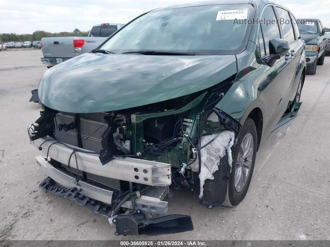 2022 Toyota Sienna Xle Green vin: 5TDYRKEC9NS102568