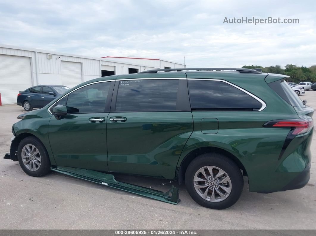 2022 Toyota Sienna Xle Green vin: 5TDYRKEC9NS102568