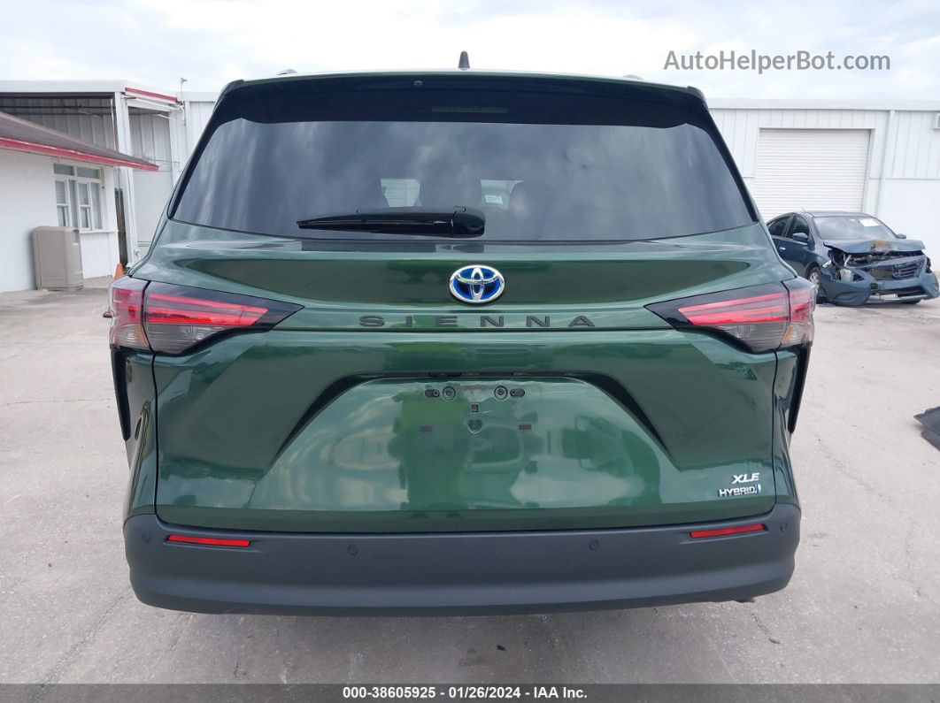 2022 Toyota Sienna Xle Green vin: 5TDYRKEC9NS102568