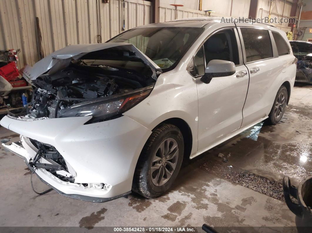 2022 Toyota Sienna Xle White vin: 5TDYSKFC0NS045809