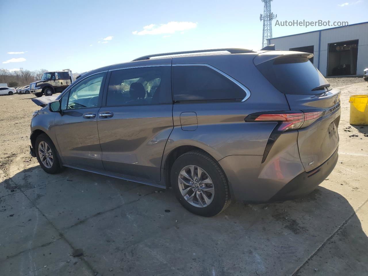 2022 Toyota Sienna Xle Серый vin: 5TDYSKFC0NS051917