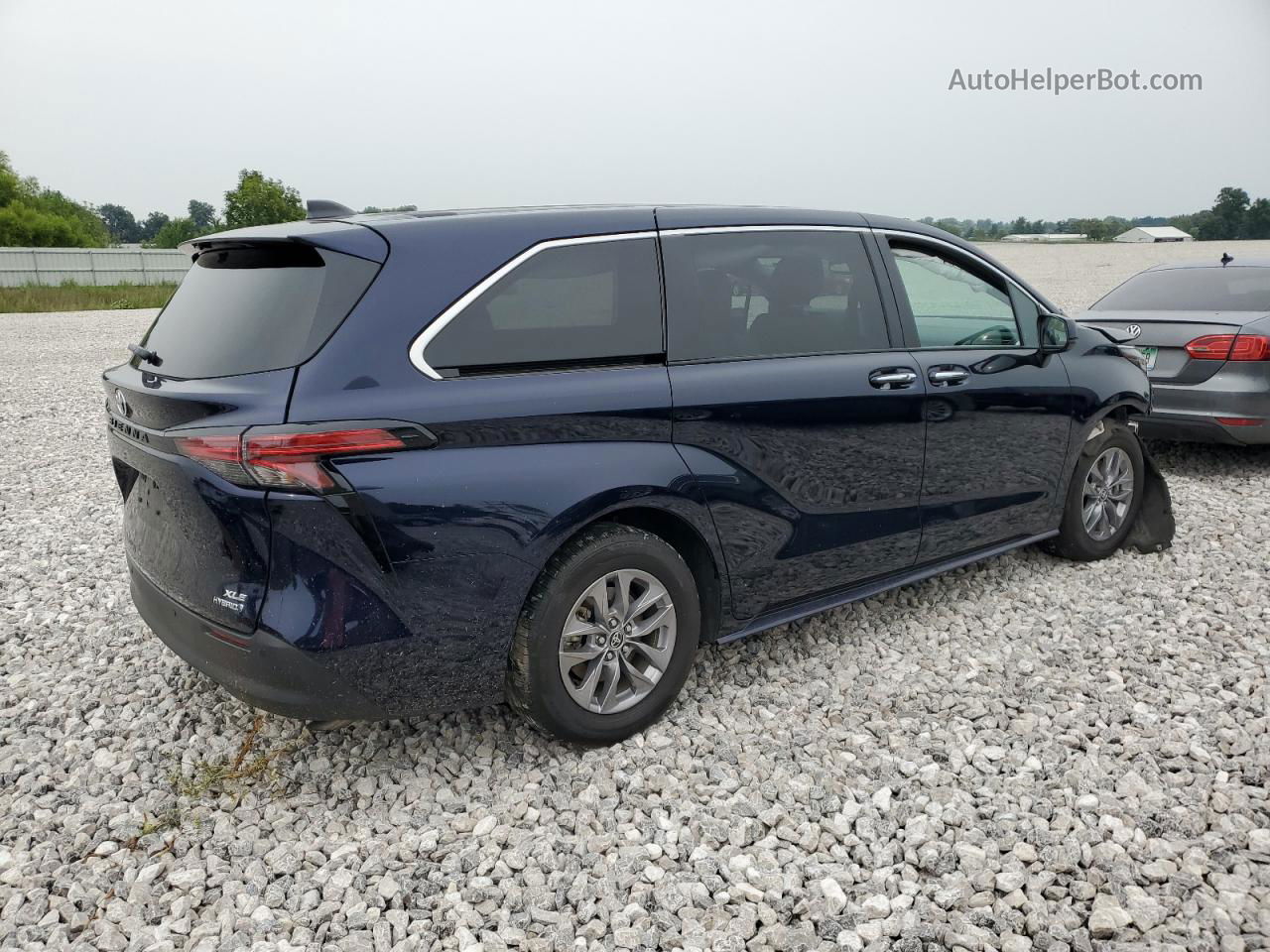 2022 Toyota Sienna Xle Blue vin: 5TDYSKFC0NS071844