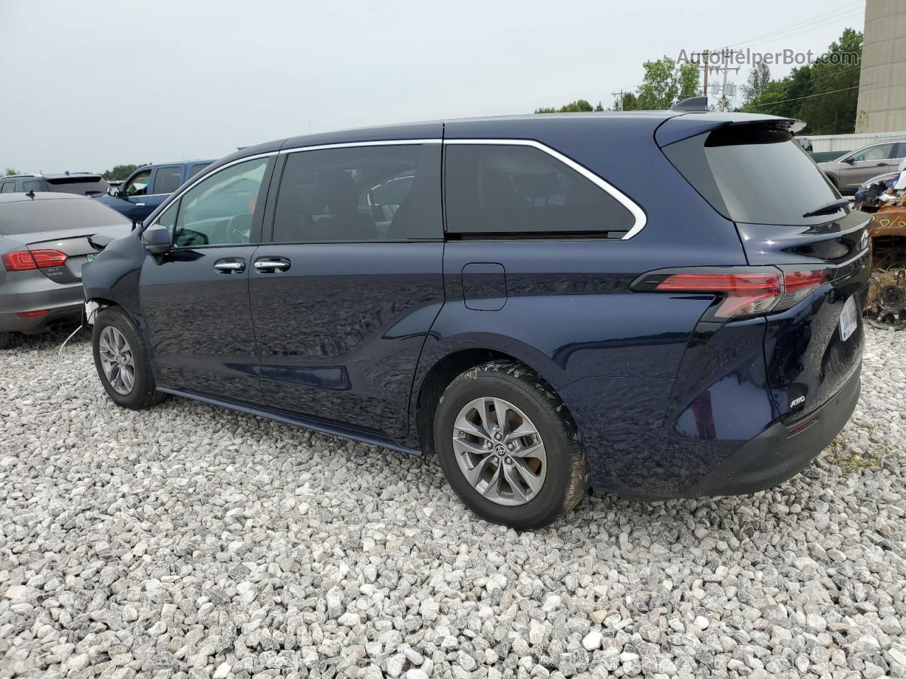 2022 Toyota Sienna Xle Blue vin: 5TDYSKFC0NS071844