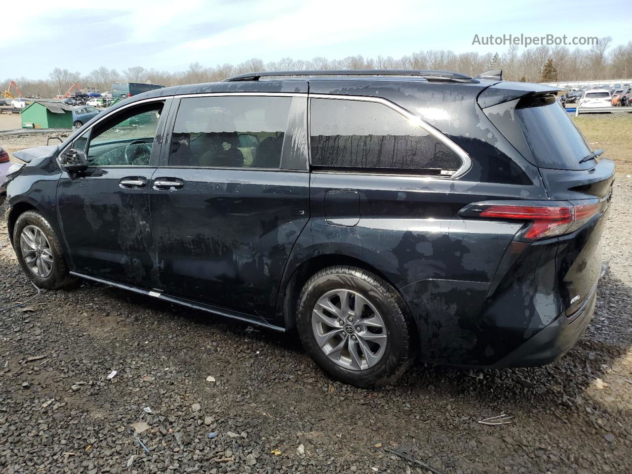 2022 Toyota Sienna Xle Черный vin: 5TDYSKFC1NS049030