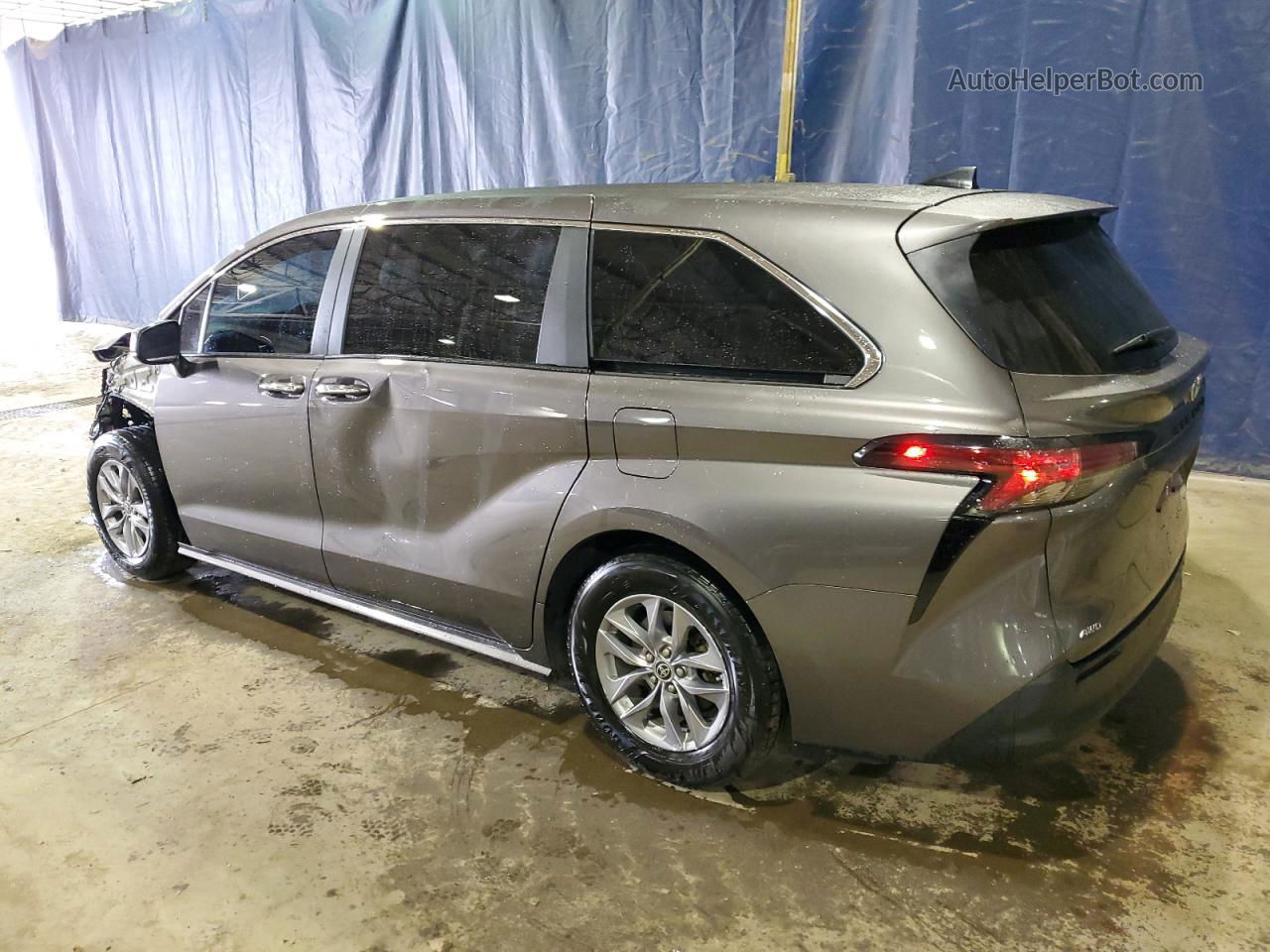 2022 Toyota Sienna Xle Серый vin: 5TDYSKFC2NS070095