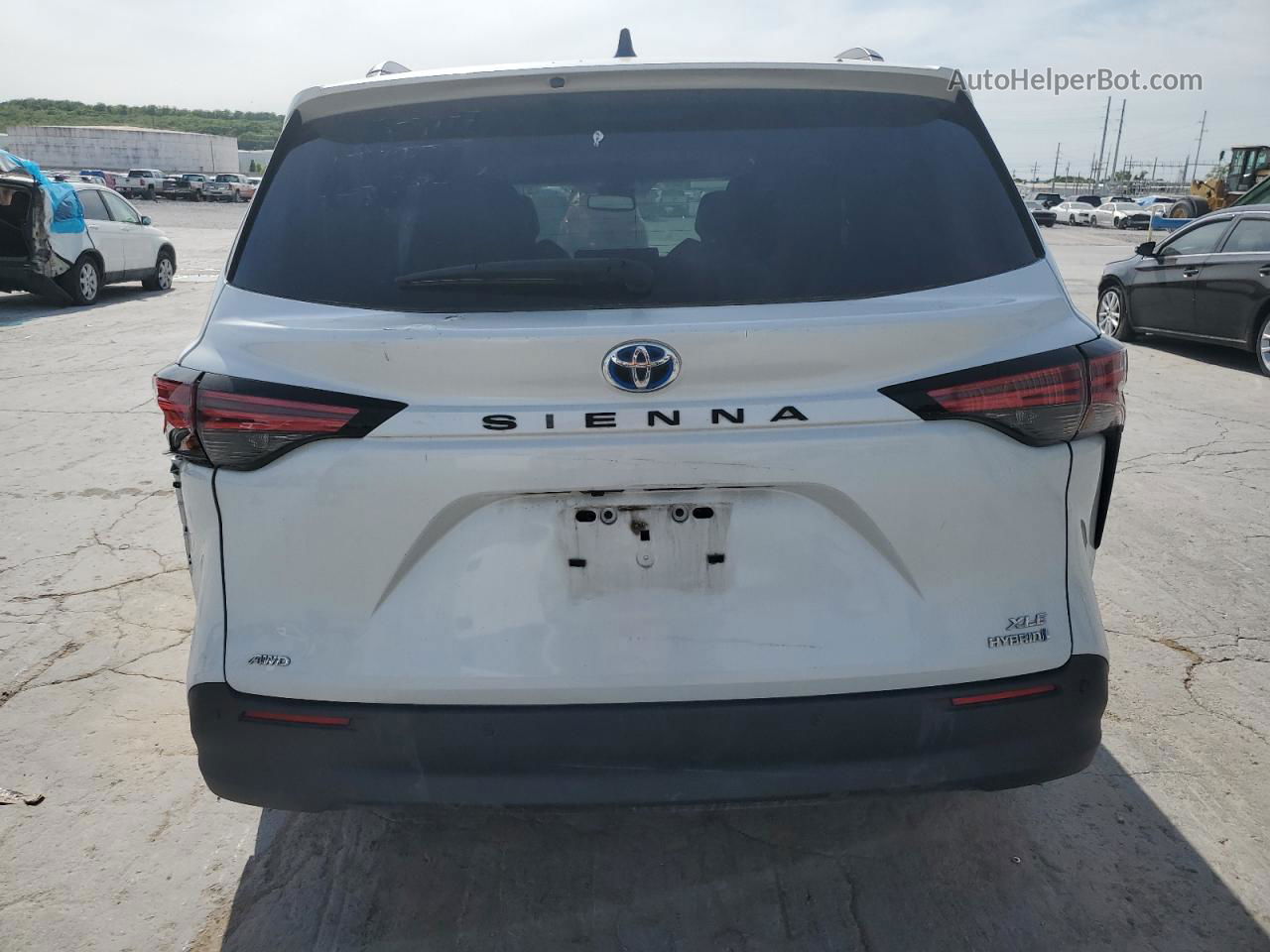 2022 Toyota Sienna Xle White vin: 5TDYSKFC4NS041665