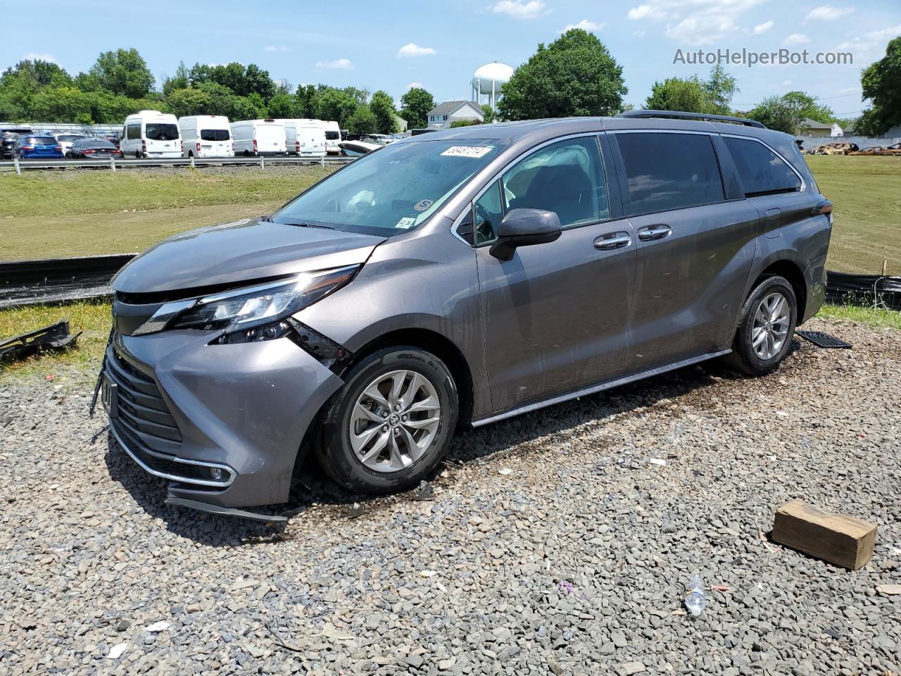 2022 Toyota Sienna Xle Gray vin: 5TDYSKFC4NS047613