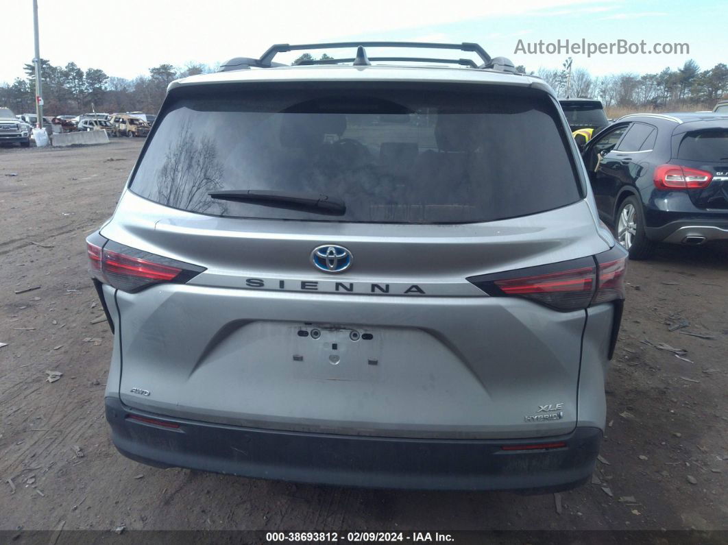 2022 Toyota Sienna Xle Серебряный vin: 5TDYSKFC6NS056300