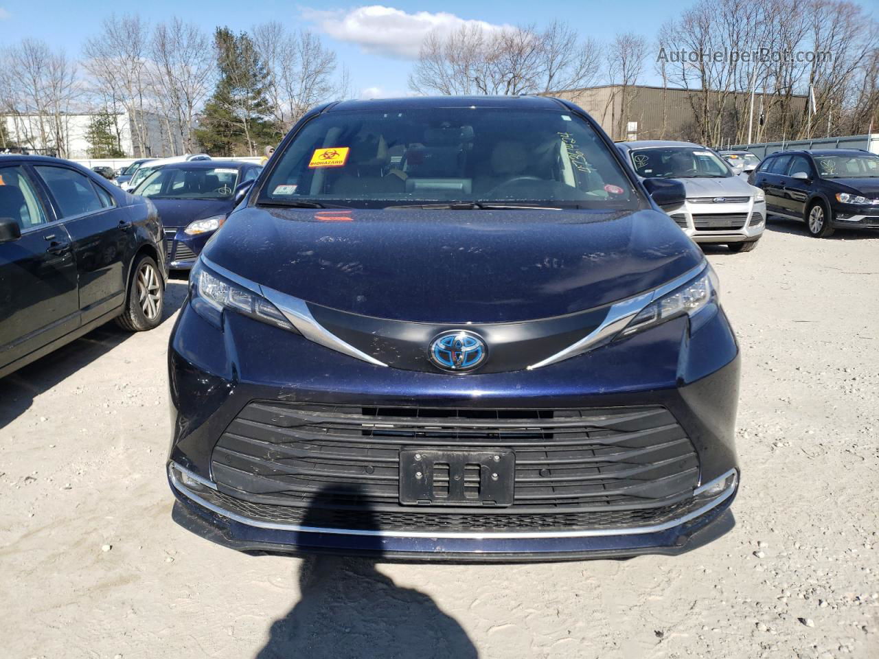 2022 Toyota Sienna Xle Blue vin: 5TDYSKFC7NS045774