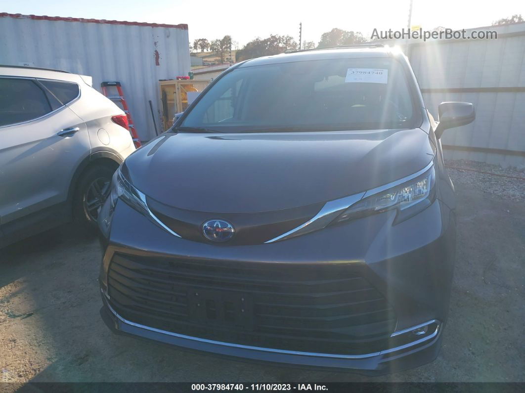 2022 Toyota Sienna Xle Серый vin: 5TDYSKFC8NS071462