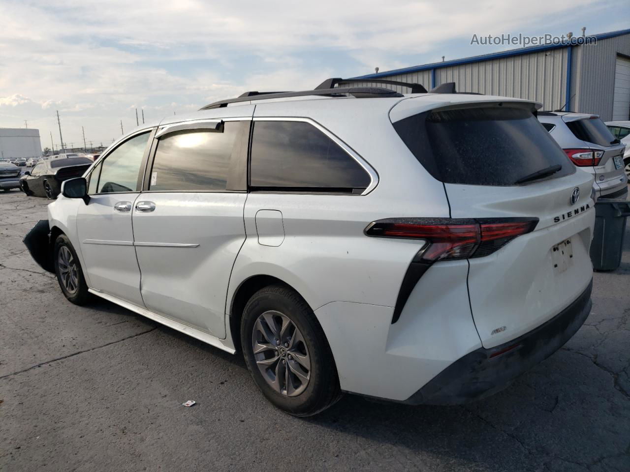 2022 Toyota Sienna Xle White vin: 5TDYSKFC9NS043122