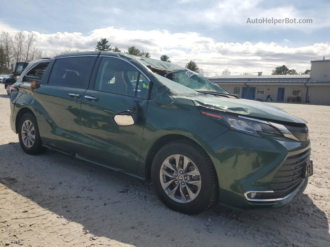 2022 Toyota Sienna Xle Green vin: 5TDYSKFC9NS061183