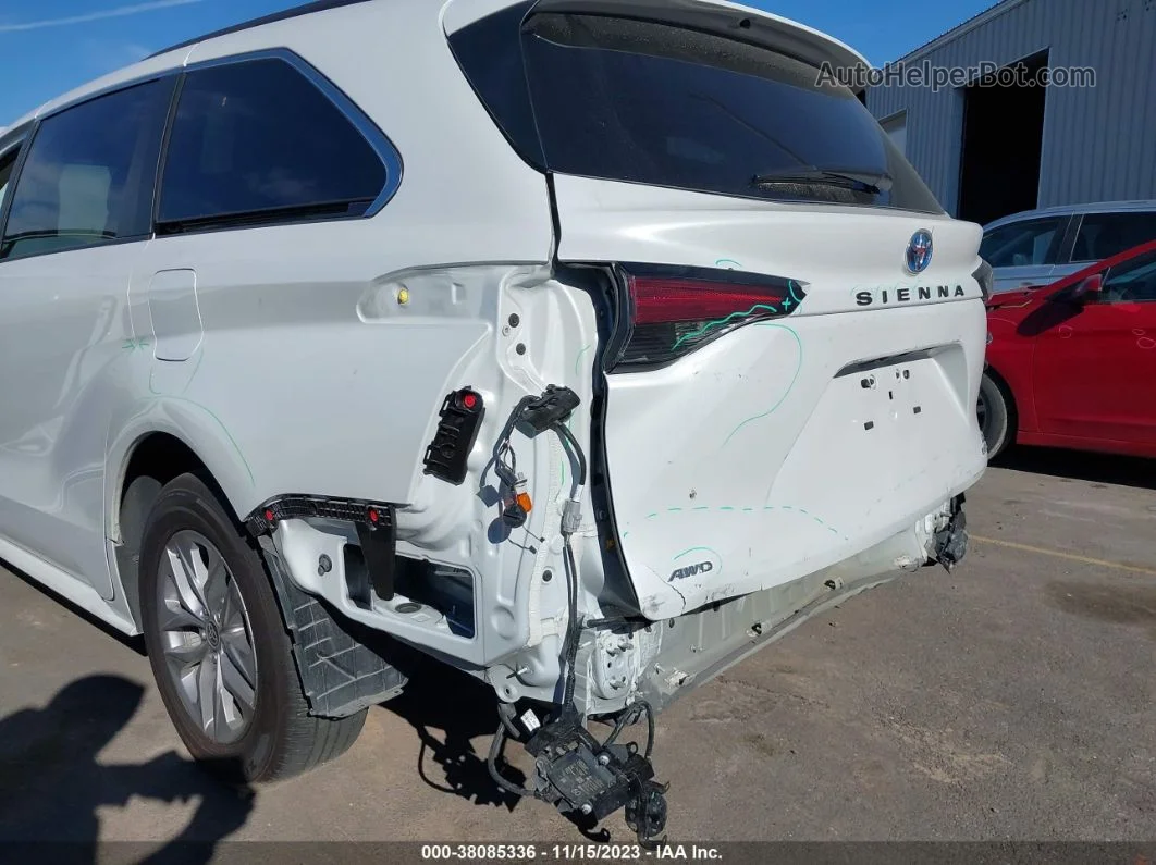 2022 Toyota Sienna Xle White vin: 5TDYSKFCXNS052072