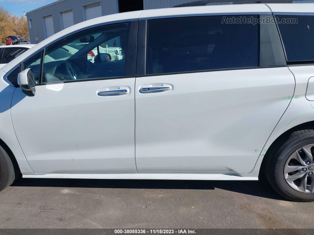 2022 Toyota Sienna Xle White vin: 5TDYSKFCXNS052072