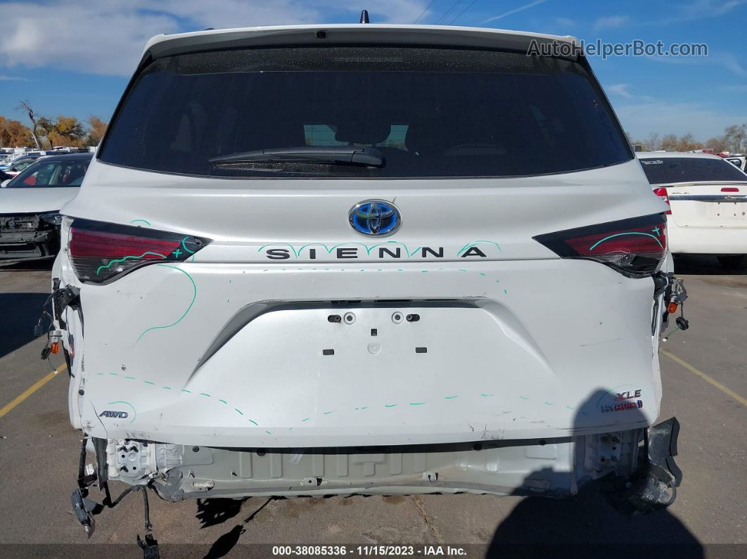 2022 Toyota Sienna Xle White vin: 5TDYSKFCXNS052072