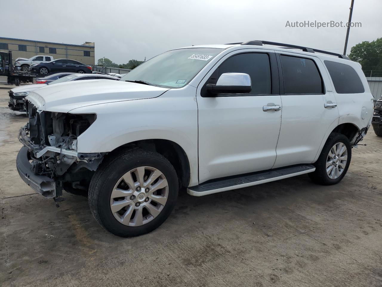 2016 Toyota Sequoia Platinum White vin: 5TDYY5G13GS063222