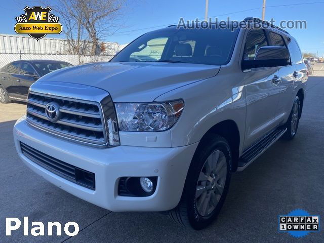 2017 Toyota Sequoia Platinum White vin: 5TDYY5G16HS069212