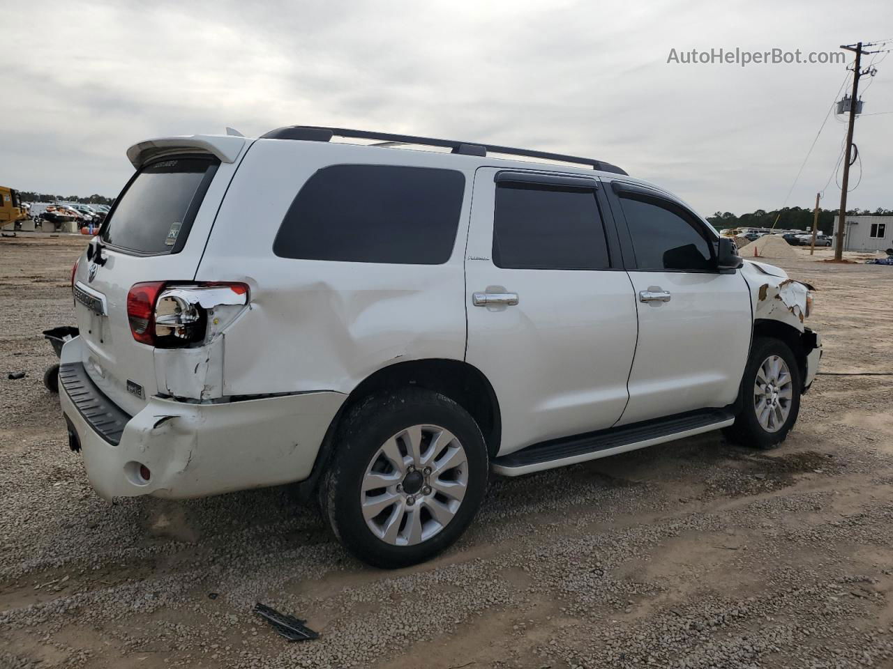 2016 Toyota Sequoia Platinum White vin: 5TDYY5G18GS061045