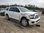 2016 Toyota Sequoia Platinum White vin: 5TDYY5G18GS061045